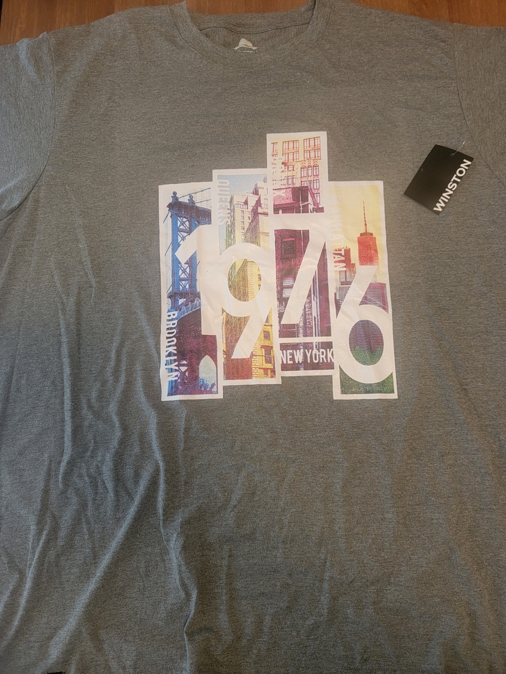 Winston Men’s 1976 Graphic Tee in Heather Gray